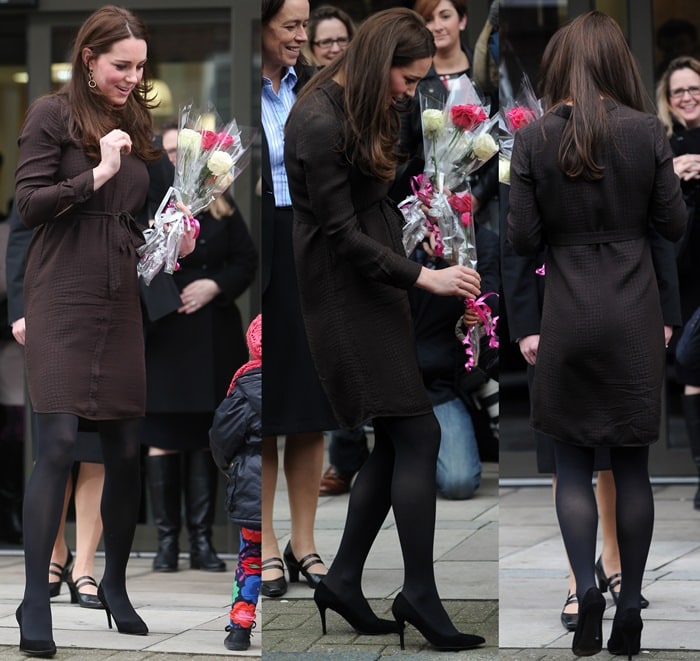 Kate Middleton wore a classic shirt-dress from Hobbs