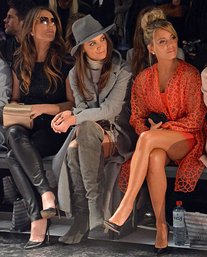 Katie Holmes at Marc Cain's runway presentation during Mercedes-Benz Fashion Week Berlin Autumn/Winter 2015 in Berlin, Germany, on January 20, 2015