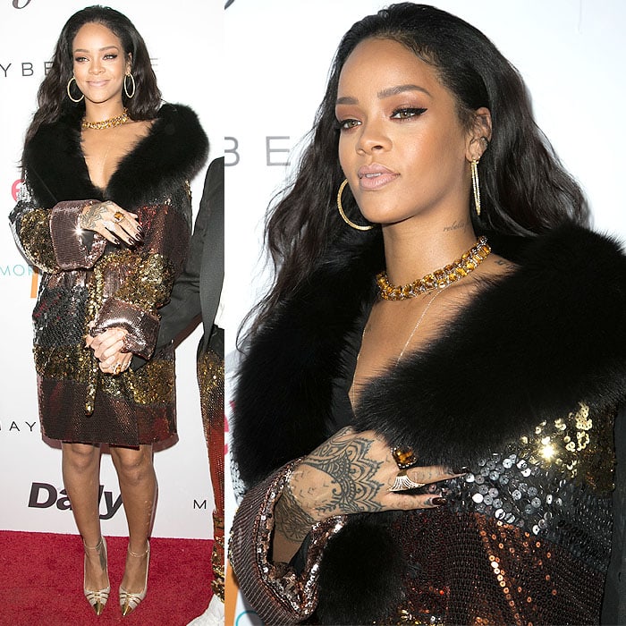 Rihanna at The Daily Front Row Fashion Los Angeles Awards Show held at the Sunset Tower in West Hollywood, California, on January 22, 2015