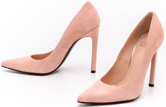 Stuart Weitzman Pink Queen 110Mm Suede Pumps