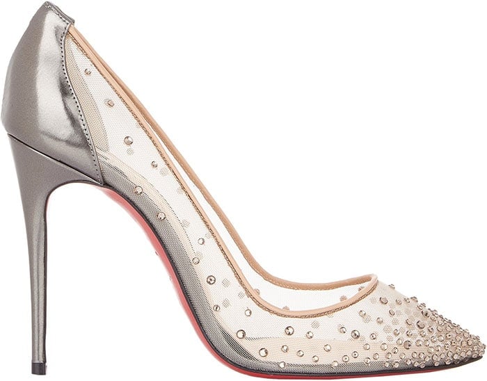 Christian Louboutin Crystal-Embellished Follies Strass Pumps