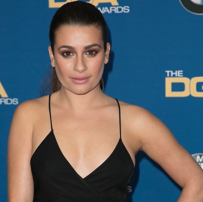 Lea Michele at the 2015 Directors Guild of America Awards held at the Hyatt Regency Century Plaza in Century City on February 7, 2015