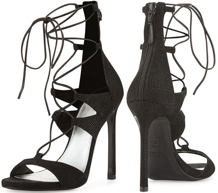 Stuart Weitzman Lace-Up Gladiator Sandals