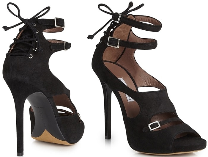 Tabitha Simmons Bailey Black Suede Sandal Bailey Black Suede Sandal