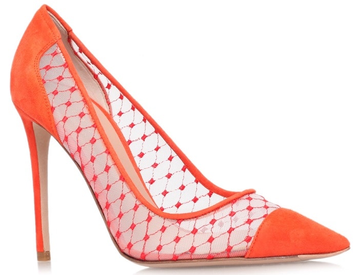Kurt Geiger "Sharkie" Pumps in Orange