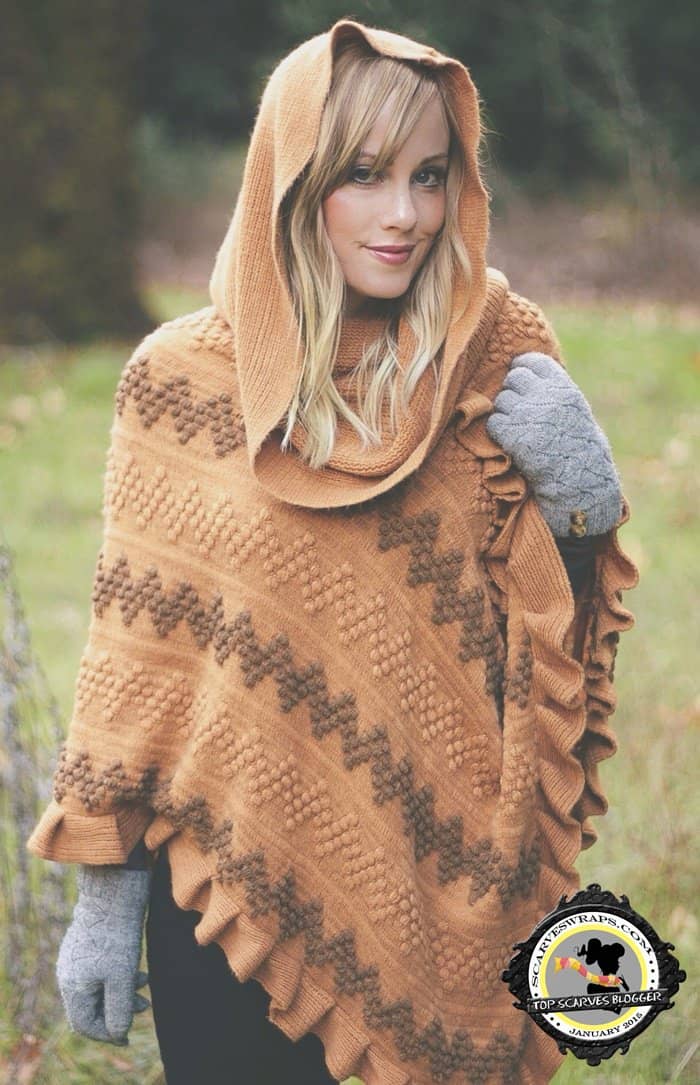 Kari makes us want to wear a cute poncho