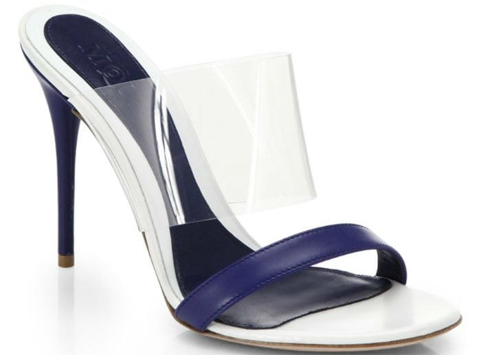 Alexander McQueen Translucent Leather Slide Sandals