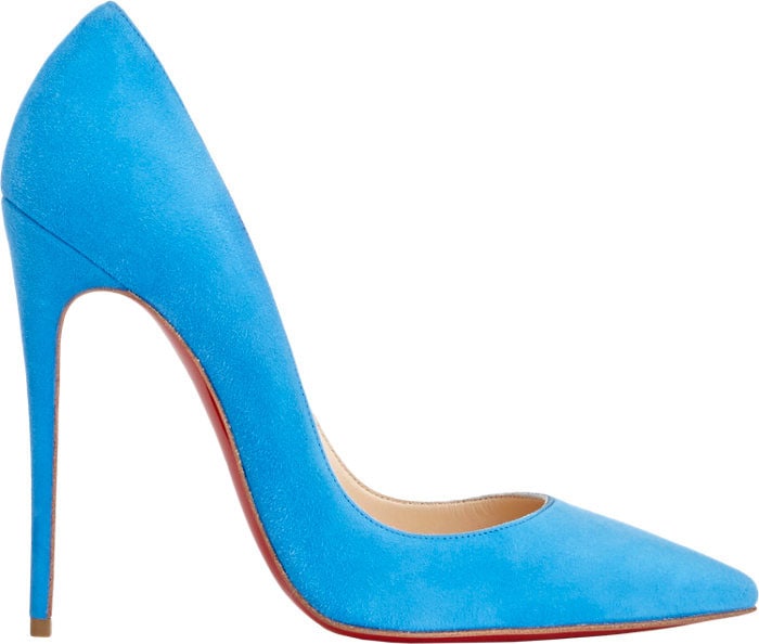 Christian Louboutin "So Kate" Pumps in Bright Blue Suede
