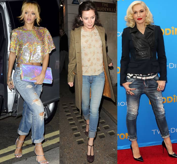 Rihanna, Ruth Wilson, and Gwen Stefani show us how to master the art of cuffing jeans for a stylish, casual look
