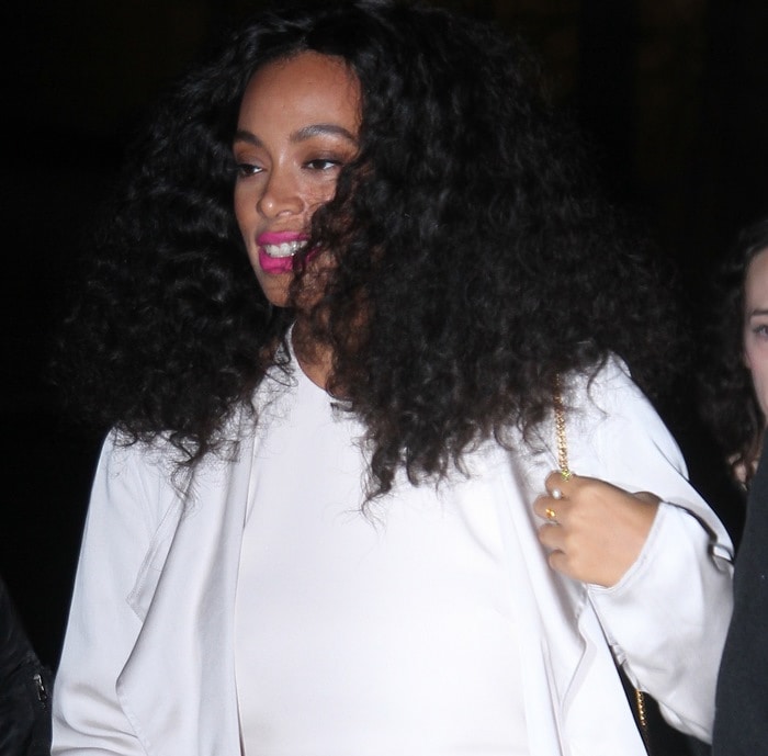 Solange Knowles at the HM show as part of Paris Fashion Week Womenswear Fall/Winter 2015 in Paris on March 4, 2015