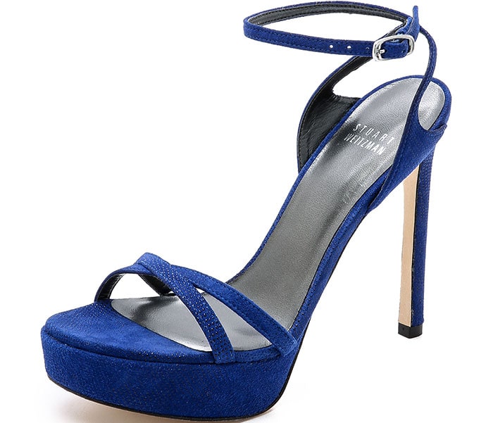 Stuart Weitzman Bebare Platform Sandals in Blue