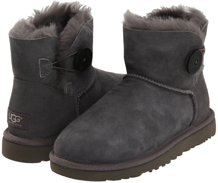 UGG Mini Bailey Button Grey