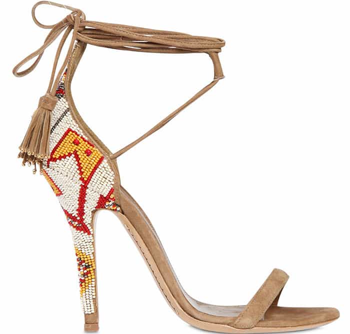 Etro Beaded Suede Sandals
