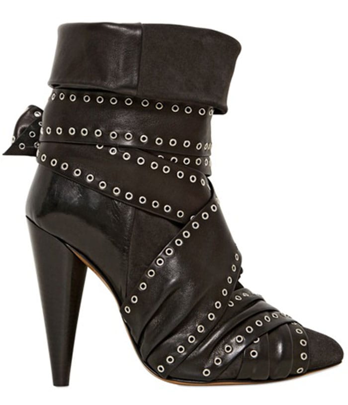 Isabel Marant 115MM Aleen Belted Leather Suede Boots