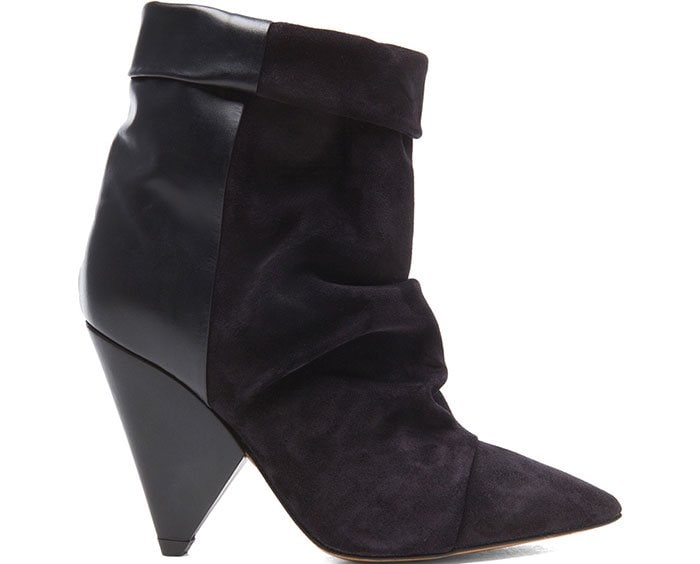 Isabel Marant "Andrew" Calfskin Velvet Leather Boots