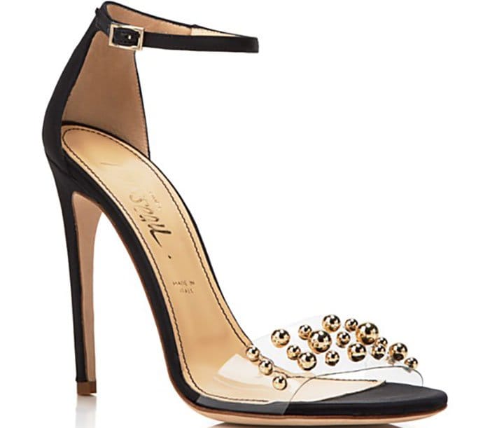 Jerome C. Rousseau "Leroy" Open-Toe Studded Evening Sandals