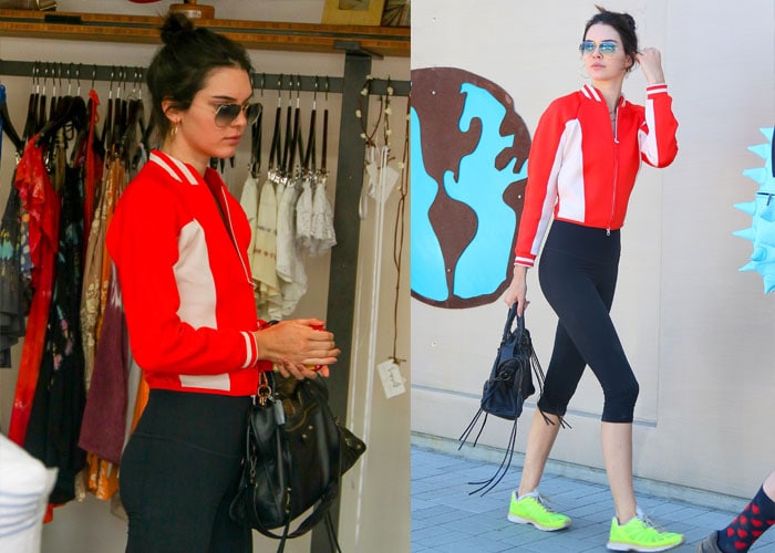 Kendall Jenner toted a Balenciaga Giant 12 Golden City bag