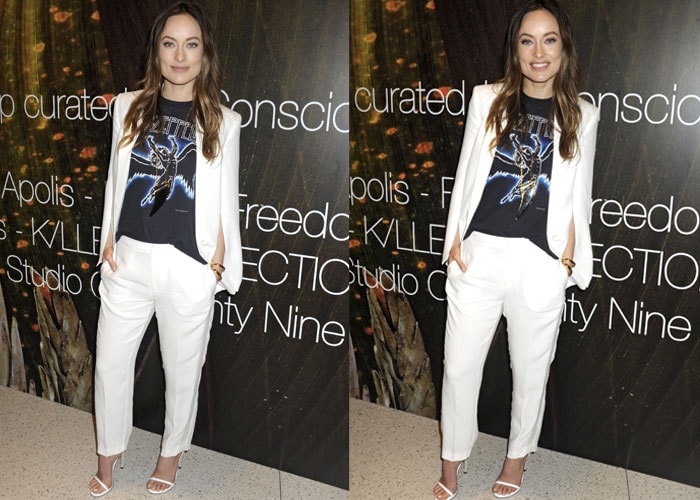Olivia Wilde hosts the HM Conscious Commerce celebration of the opening of The Conscious Pop-Up Shop in New York on April 14, 2015