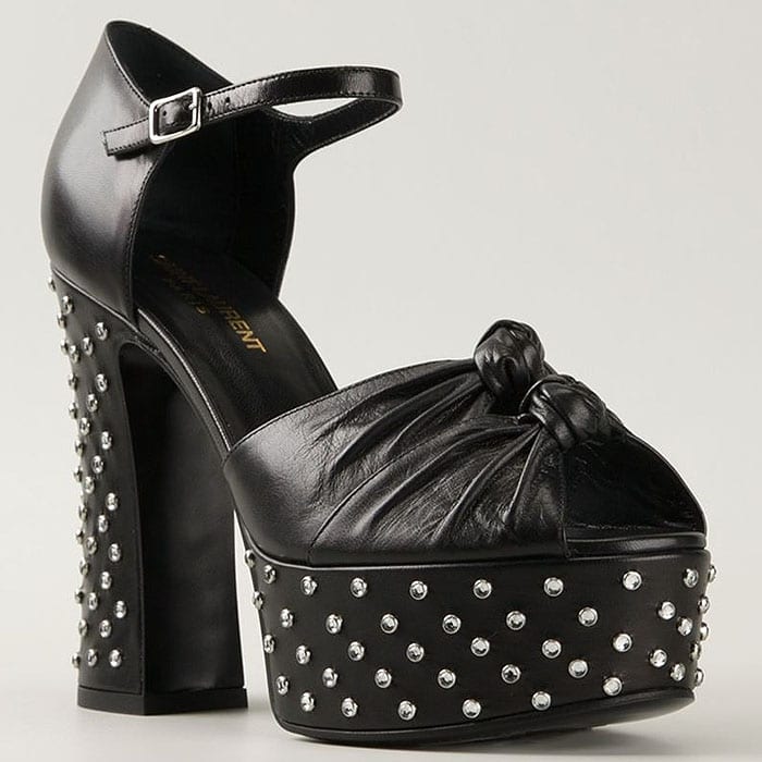 Saint Laurent "Candy" Studded Platform Sandals
