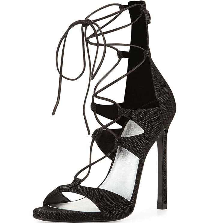 Stuart Weitzman Leg-Wrap Lace-Up Sandals