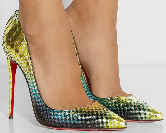 Christian Louboutin So Kate 120 python pumps