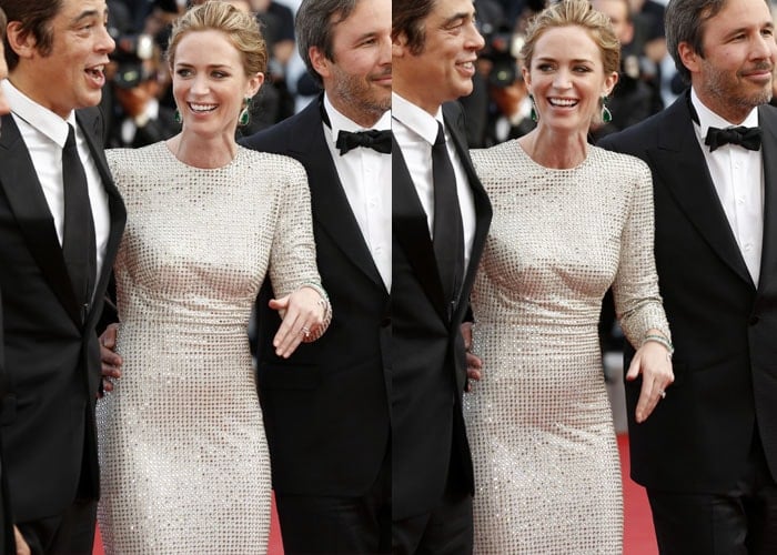 Emily Blunt had fun on the red carpet at the Sicario premiere in Cannes