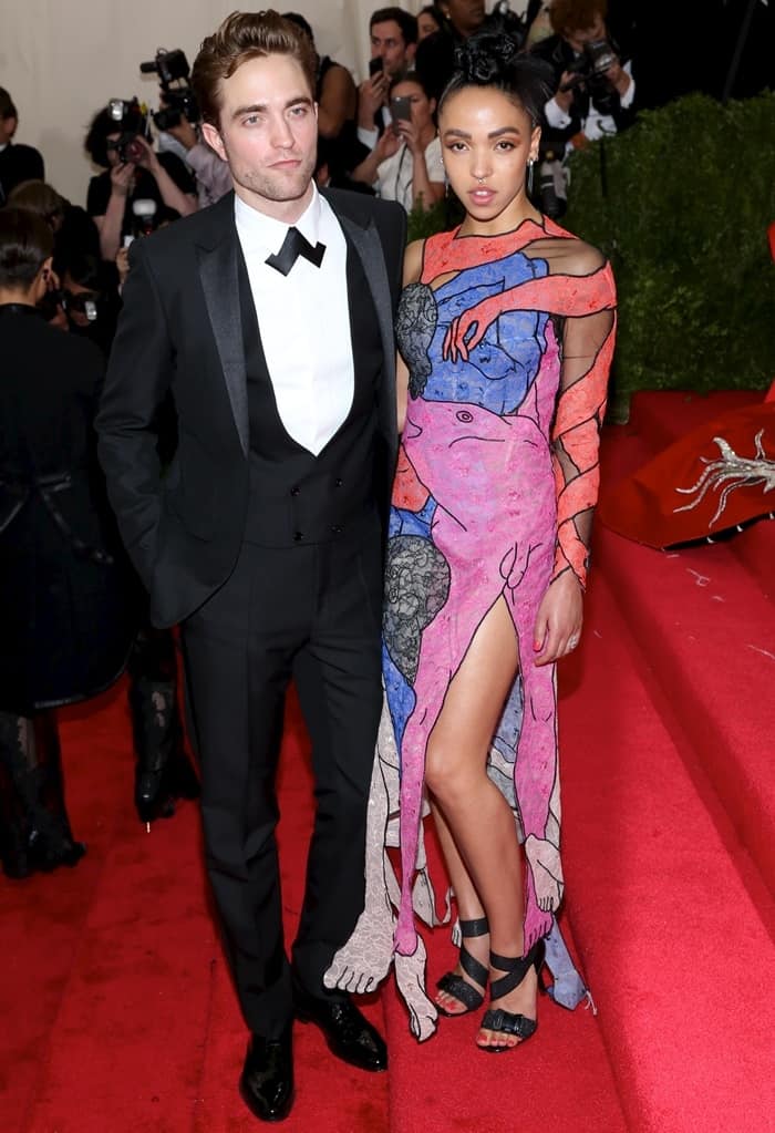 Robert Pattinson and FKA Twigs at the 2015 Met Gala held at the Metropolitan Museum of Art in New York City