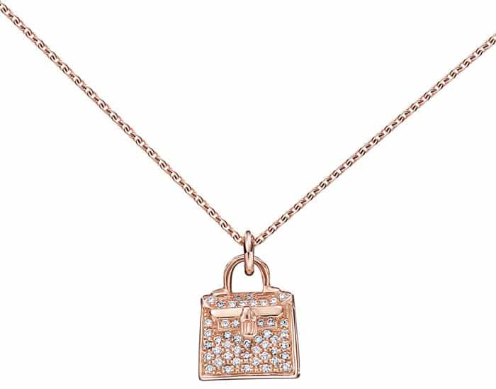 Hermes "Kelly" Pendant in Rose Gold