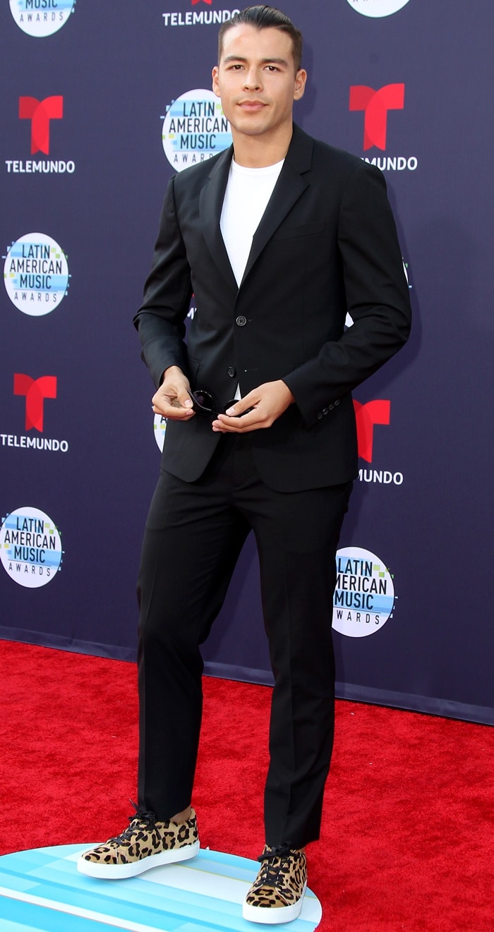 Manolo Gonzalez Vergara on the red carpet at the 2018 Latin American Music Awards in Hollywood