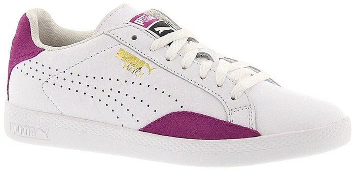 Puma White 'Match Lo - Basic Sport' Leather Sneaker