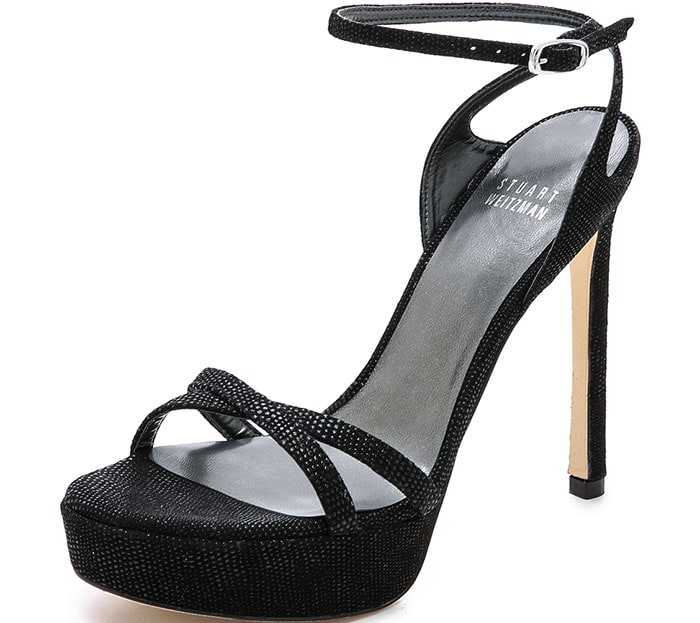 Stuart Weitzman Bebare Platform Sandals Black