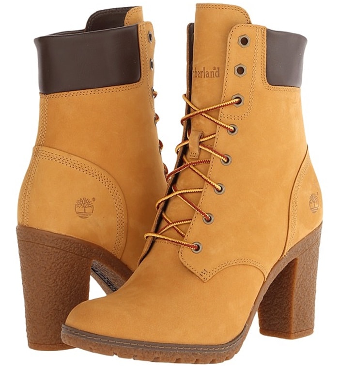 The wheat version highlights the brand’s signature nubuck finish, contrasting padded collar, and rugged sole, blending heritage design with a more feminine silhouette