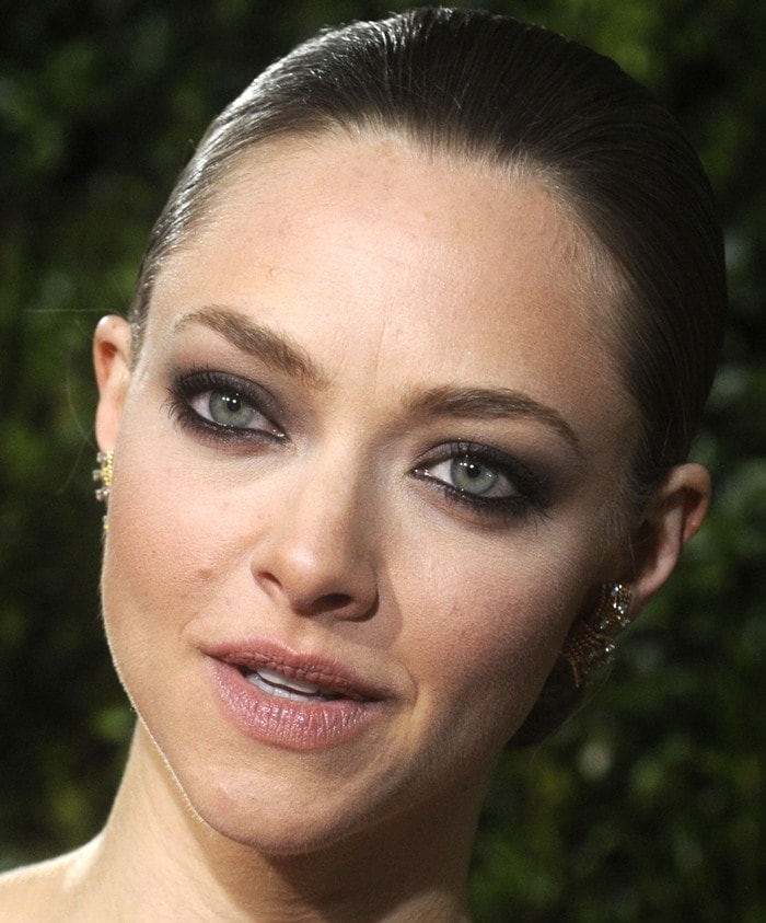 Amanda Seyfried accessorized with Tiffany Co. jewelry