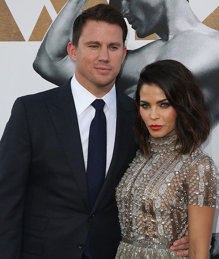 Channing Tatum and Jenna Dewan-Tatum at the premiere of Warner Bros. Pictures' "Magic Mike XXL"