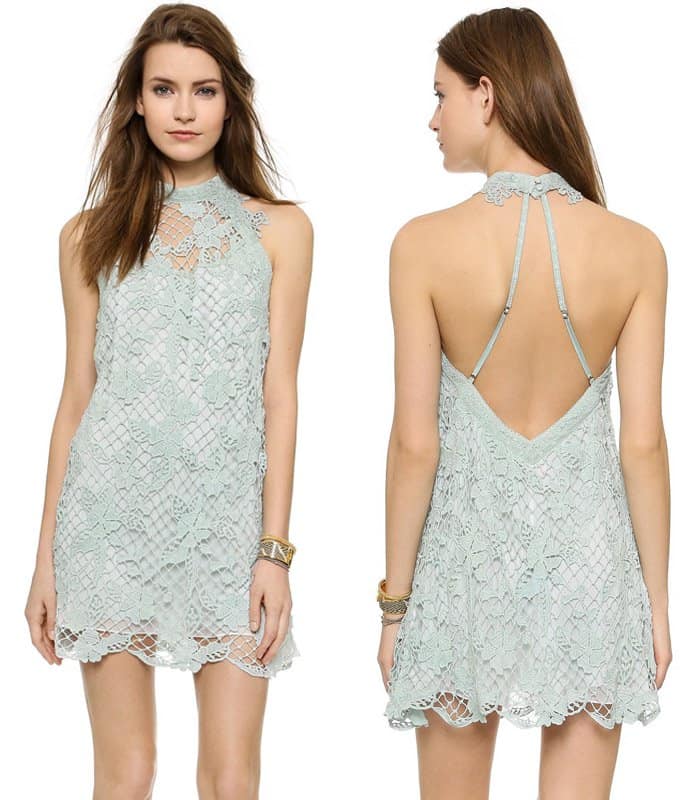 Free People Snowdrop Lace Trapeze Dress