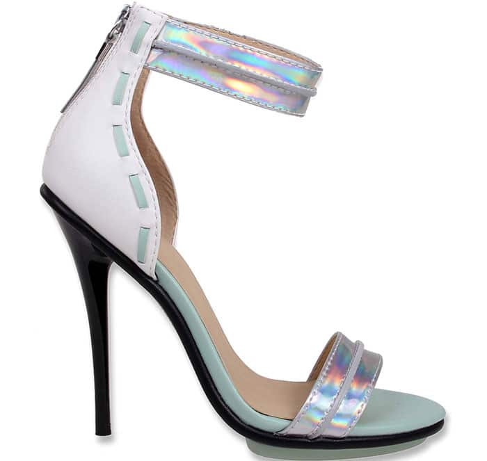 GX by Gwen Stefani "Armin" Sandals in Iridescent/White