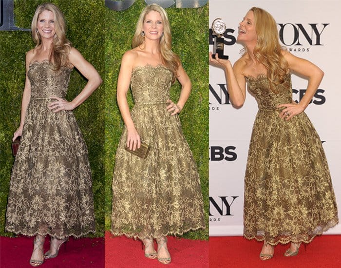 At the 2015 Tony Awards held at Radio City Music Hall in New York City, Kelli O'Hara gave an emotional acceptance speech for her Best Actress in a Musical win for The King  I, marking her first win after six previous nominations