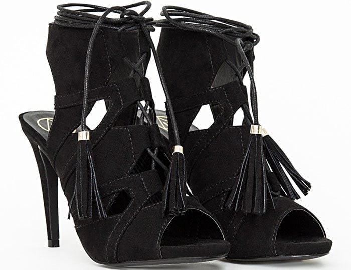 Missguided Lace-Up Tassel Sandals