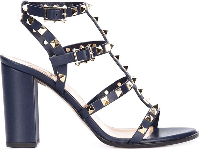 Valentino Rockstud Sandals blue