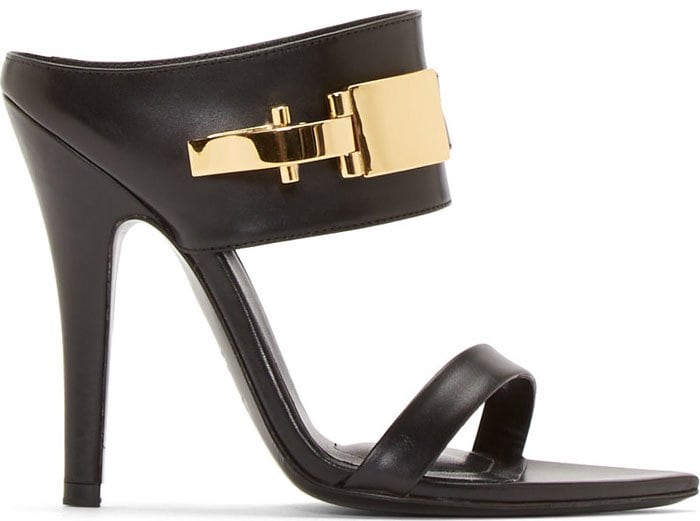 Versus x Anthony Vaccarello Black Leather Decolleté Edition Sanda