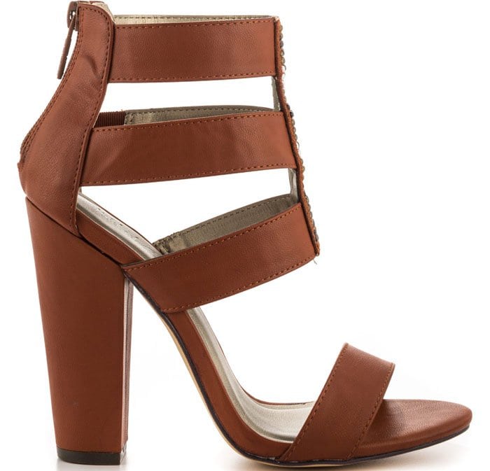 Michael Antonio Karter Heels in Cognac PU