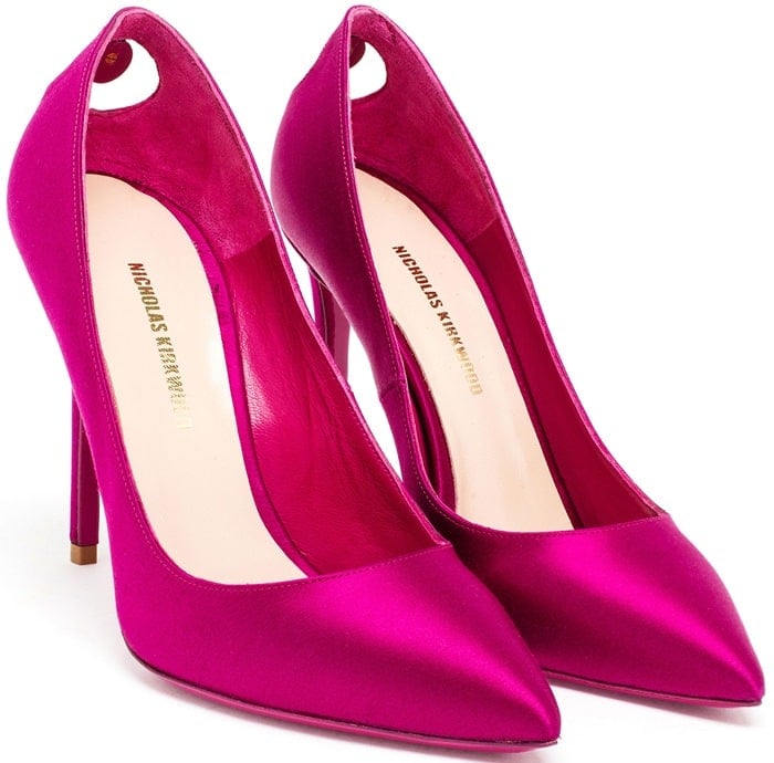 Nicholas Kirkwood Pink Angie Pearl Detail Pump Front