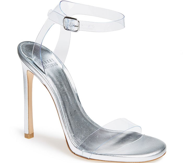 Stuart Weitzman Bareitall Translucent-Strap Sandals