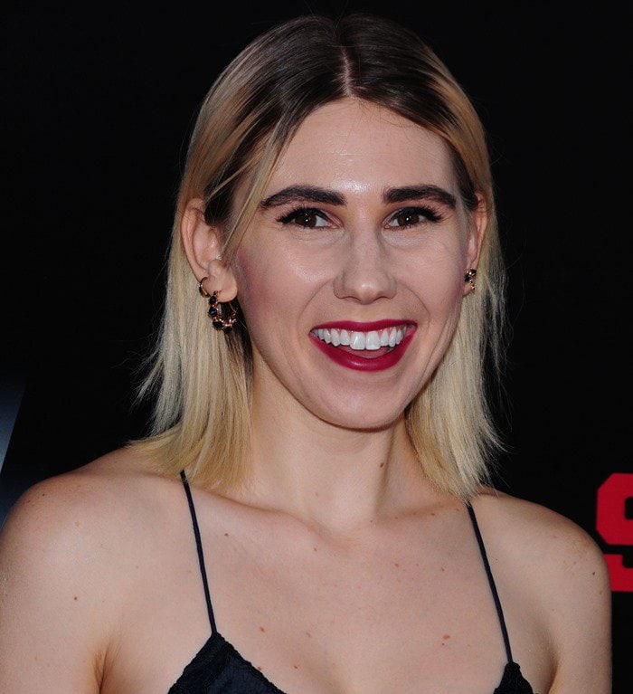 Zosia Mamet's awful hairstyle at the premiere of Southpaw