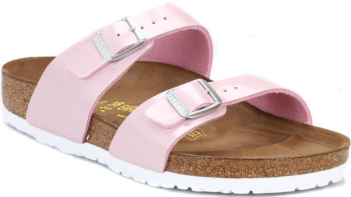 Birkenstock Pearly Rose "Sydney" Sandals in Pink