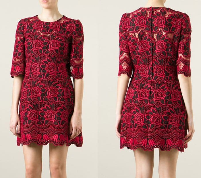 Dolce Gabbana Floral Lace Dress