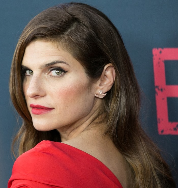 Lake Bell at the No Escape premiere at Regal Cinemas L.A. Live in Los Angeles
