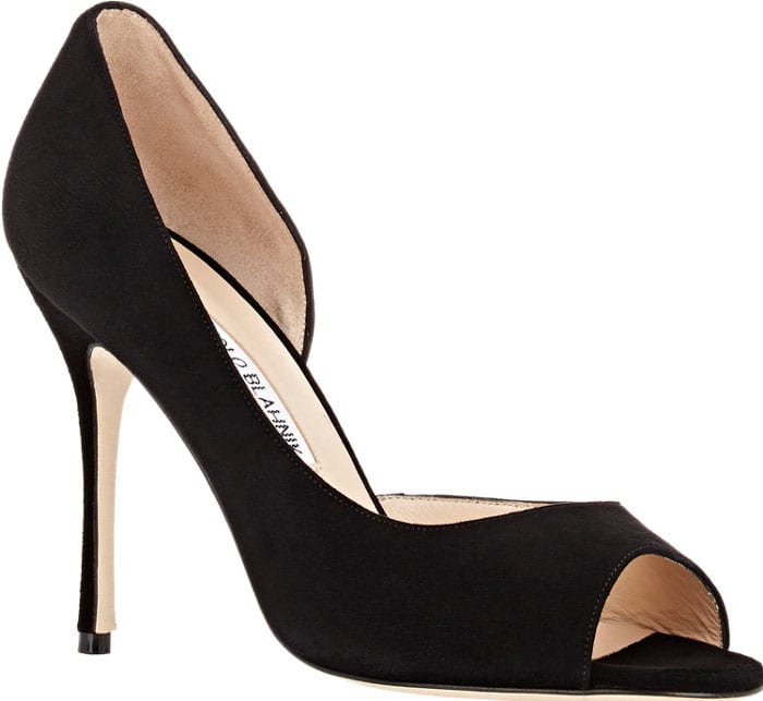 Manolo Blahnik Alimsta Half d'Orsay Pumps