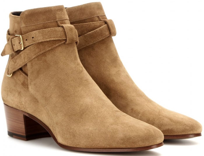 Saint Laurent Blake Suede Ankle Boots