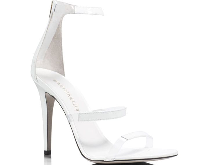 White Tamara Mellon Frontline Sandals